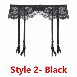 Sexy women lace Black/white/red brand garter temptation ultra-thin female silk stockings Suspender Belt Wedding garters belts