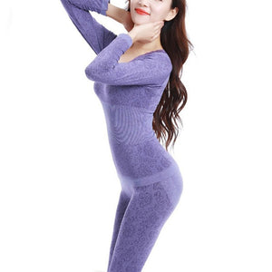 2019 Sexy Women Ladies Winter Warm Top + Leggings Pant Shaping Thermal Underwear