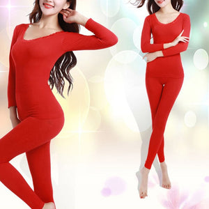 2019 Sexy Women Ladies Winter Warm Top + Leggings Pant Shaping Thermal Underwear