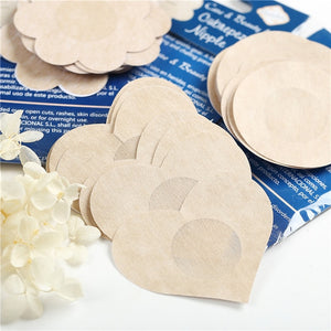 Reusable Women Breast Petals Lift Nipple Cover Invisible Petal Adhesive Strapless Backless Stick on Bra Silicone Breast Stickers